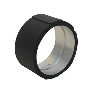 R-Vent spiro safe verbindingsstuk 125 mm, sendzimir verzinkt, dampdicht geisoleerd, isolatiedikte 13 mm