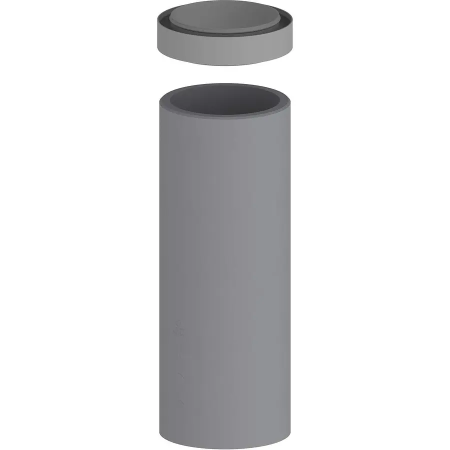 Burgerhout EasyAir ventilatiekanaal, 125 mm, l= 1 m, EPS, geisoleerd