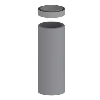 Burgerhout EasyAir ventilatiekanaal, 160 mm, l= 1 m, EPS, geisoleerd