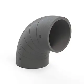 Burgerhout EasyAir bocht 90°, 250 mm, EPS