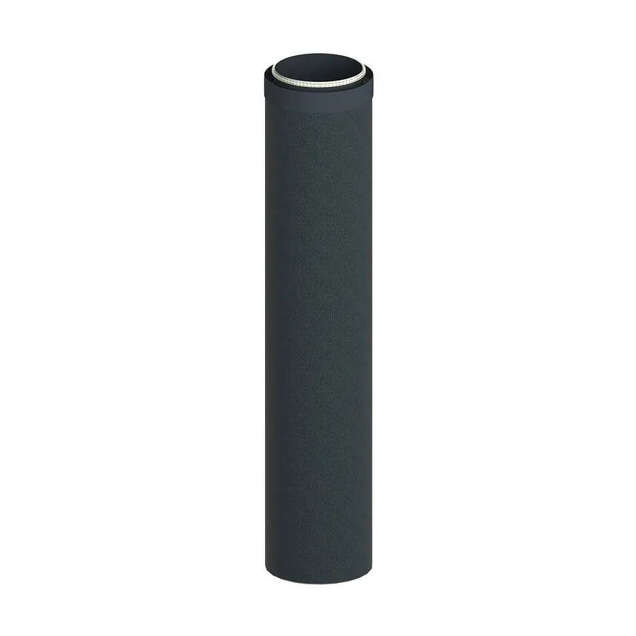 Duco DucoFlex geïsoleerd kanaal, star, 180 mm, l= 1000 mm, met koppelstuk