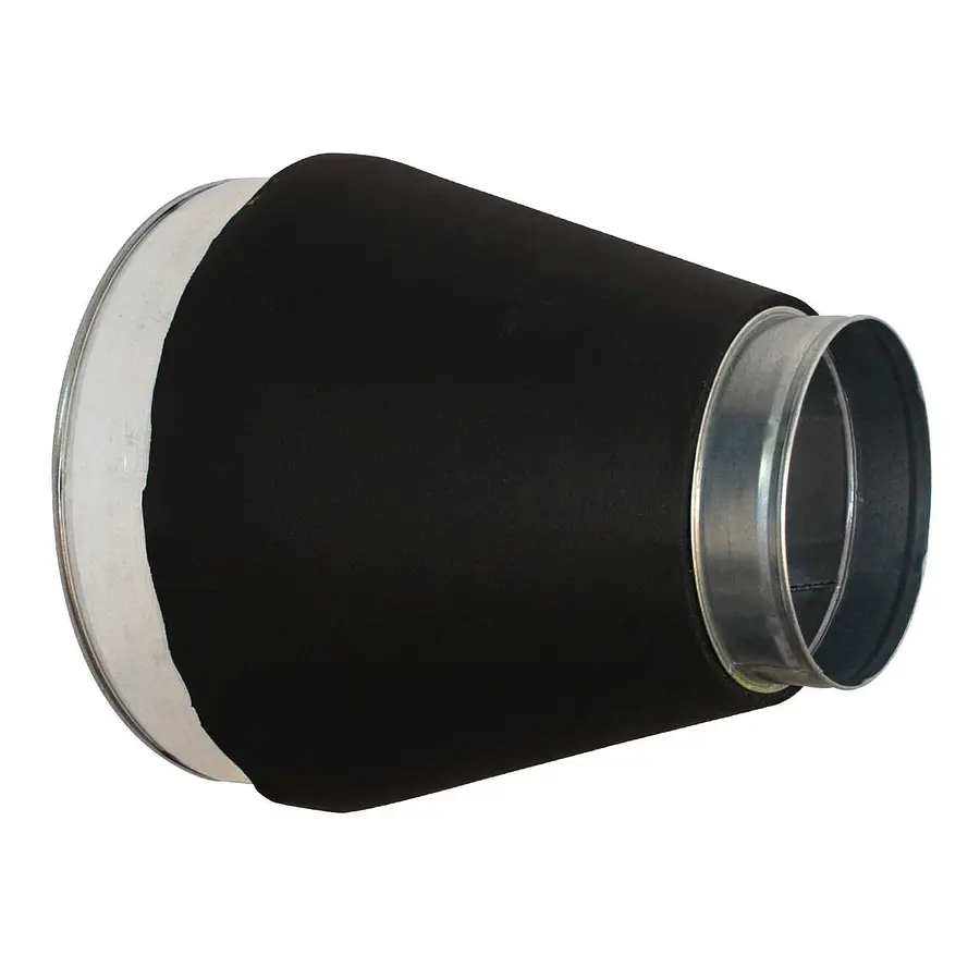R-Vent spiro safe verloopstuk 160-150 mm, sendzimir verzinkt, dampdicht geisoleerd, isolatiedikte 13 mm