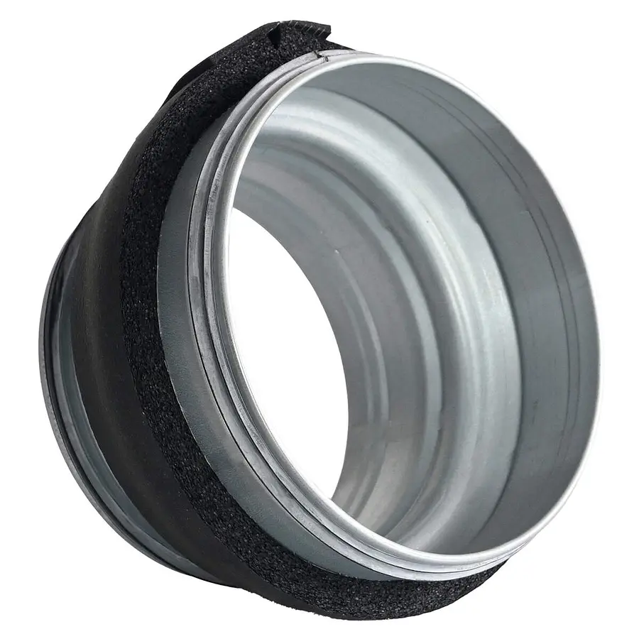 R-Vent spiro safe verloopstuk 180-160 mm, sendzimir verzinkt, dampdicht geisoleerd, isolatiedikte 13 mm
