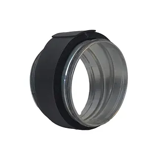 R-Vent spiro safe verbindingsstuk 180 mm, sendzimir verzinkt, dampdicht geisoleerd, isolatiedikte 13 mm
