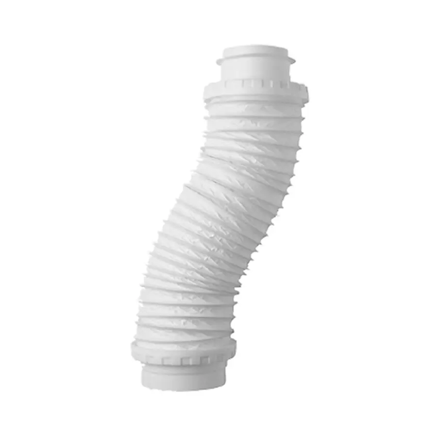 Ubbink MultiVent flexibel aansluitstuk voor dakdoorvoer Ø131 mm naar buis Ø125 mm l = 650 mm wit
