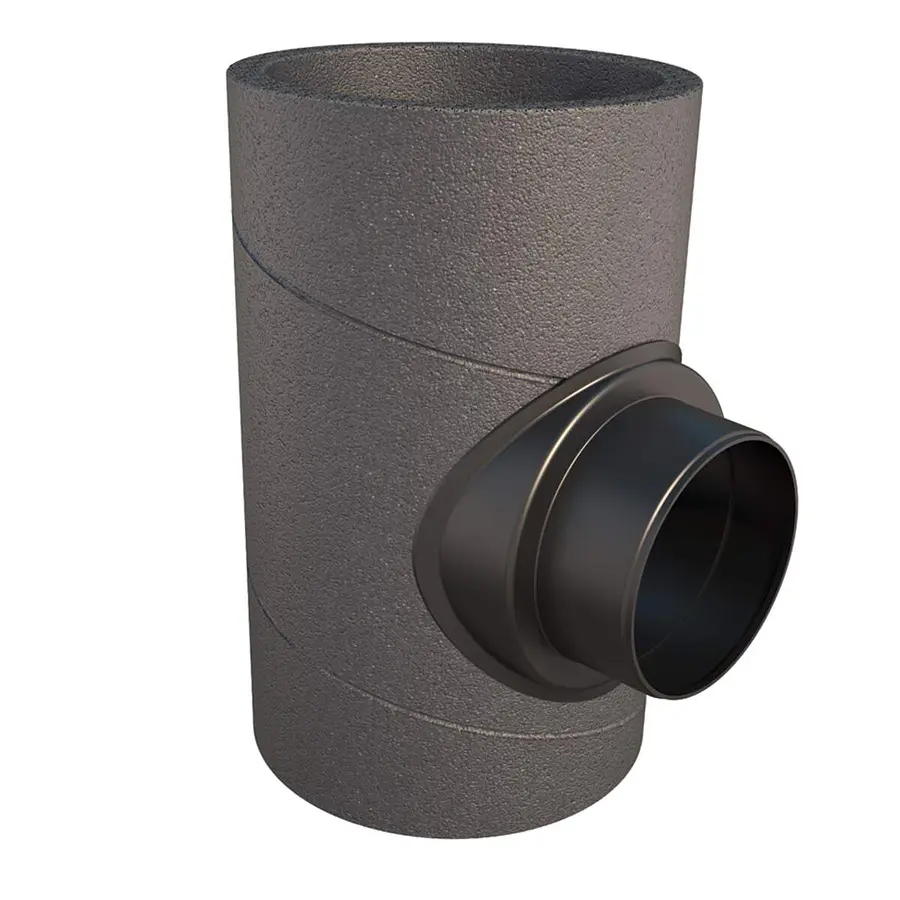 Ubbink Aerfoam T-stuk 90°, EPE 180-125 mm, grijs