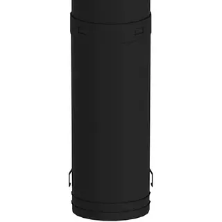 Burgerhout Megavent verlenging onderdaks l=250 mm, ø140 mm, zwart