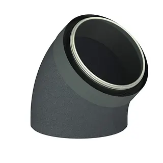 Burgerhout EasyAir ventilatiebocht, 45°, 180 mm, EPS, geisoleerd