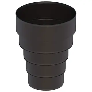 Ubbink verloopstuk meervoudig 100-110-125-150-160 mm, zwart
