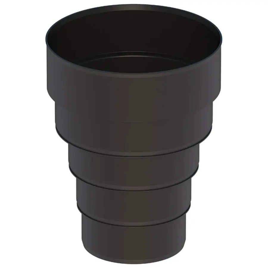 Ubbink verloopstuk meervoudig 100-110-125-150-160 mm, zwart