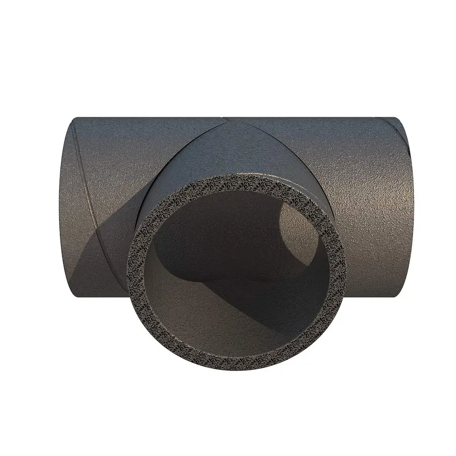 Ubbink Aerfoam T-stuk 90°, EPE 160 mm, grijs