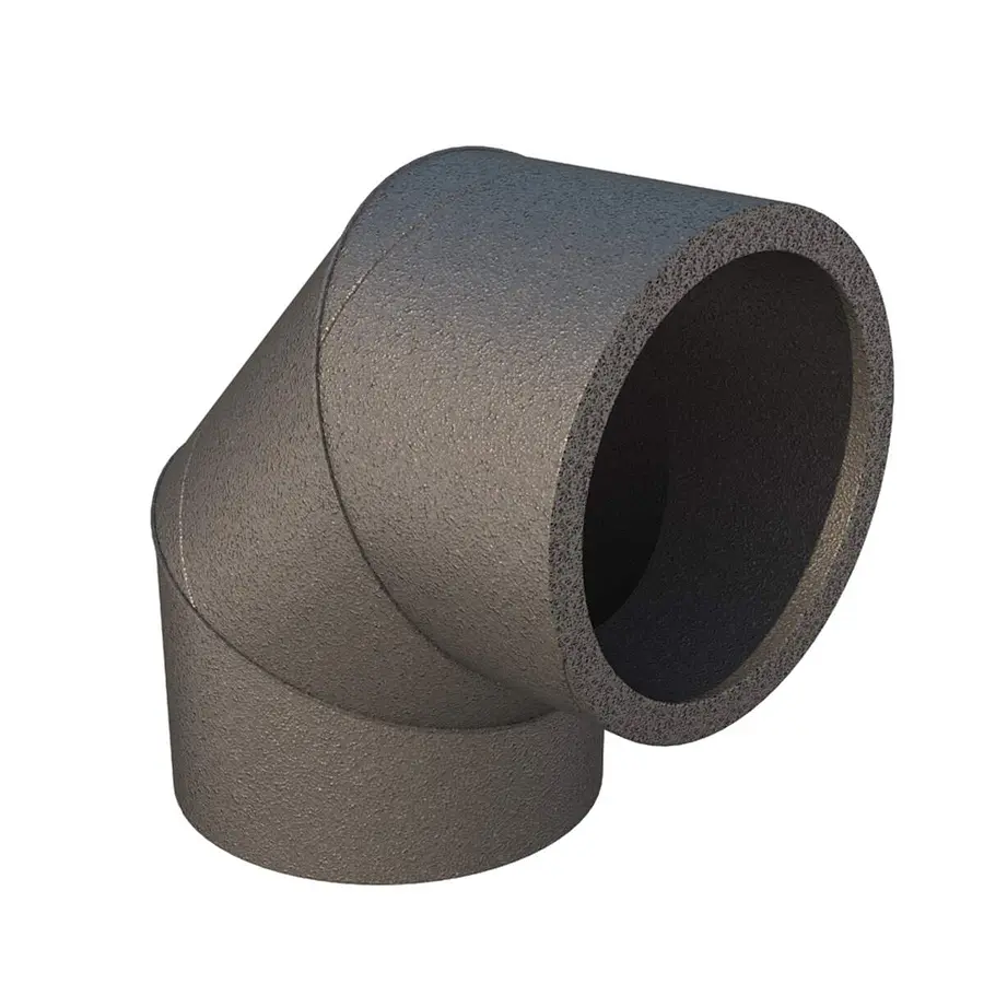 Ubbink Aerfoam bocht 90°, EPE, 150 mm, grijs