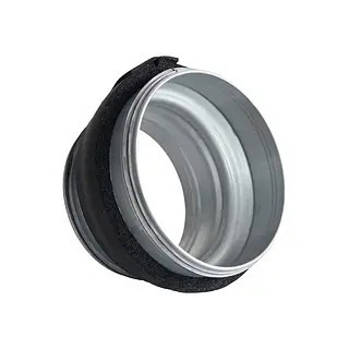 R-Vent spiro safe verloopstuk 250-125 mm, sendzimir verzinkt, dampdicht geisoleerd, isolatiedikte 13 mm