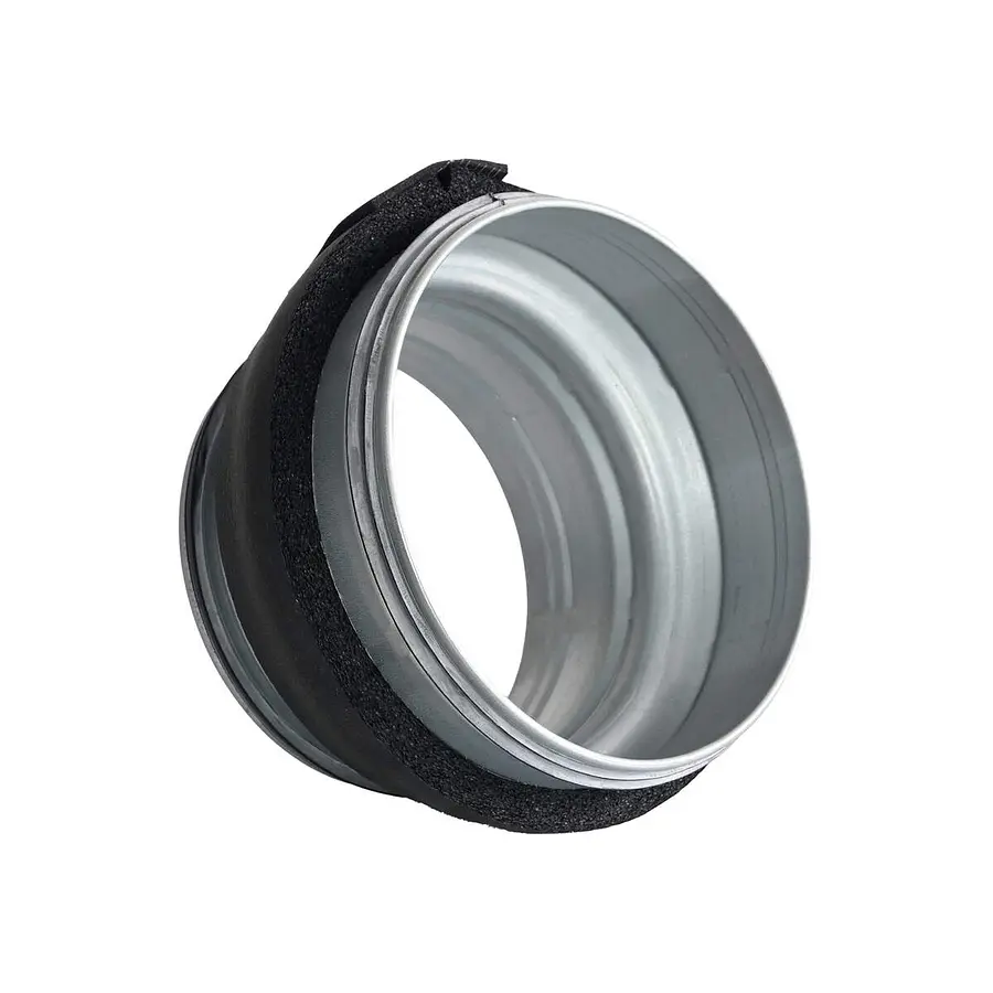 R-Vent spiro safe verloopstuk 250-125 mm, sendzimir verzinkt, dampdicht geisoleerd, isolatiedikte 13 mm