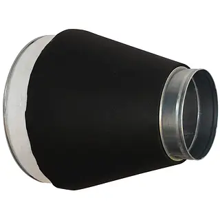 R-Vent spiro safe verloopstuk 315-180 mm, sendzimir verzinkt, dampdicht geisoleerd, isolatiedikte 13 mm