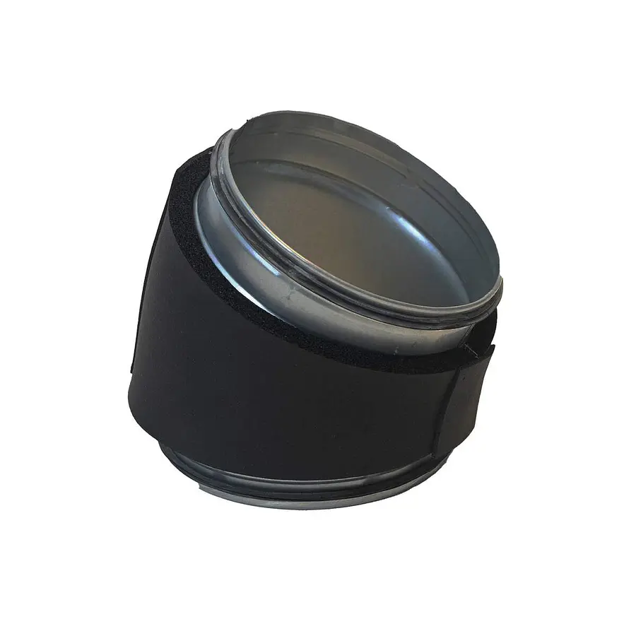 R-Vent spiro safe segmentbocht 400 mm, 30°, dampdicht geisoleerd 13 mm