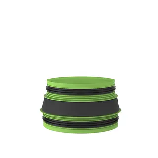 Duco DucoFlex geïsoleerd aansluitstuk, 200 x 180 mm, met rubber