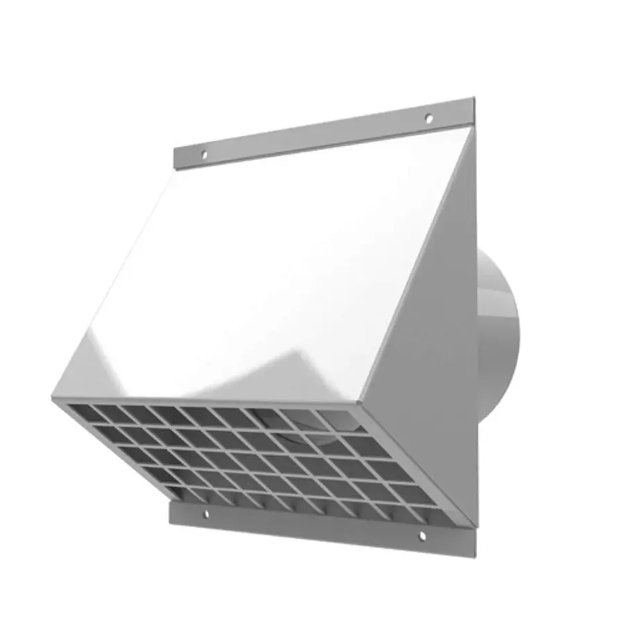 Burgerhout ventilatie muurrooster 125 mm wit