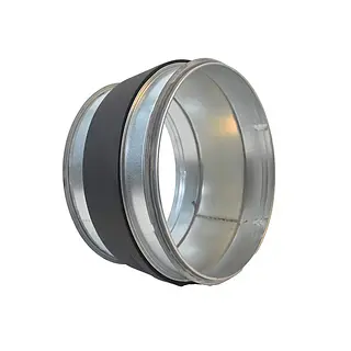 R-Vent spiro safe verloopstuk 315-300 mm, sendzimir verzinkt, dampdicht geisoleerd, isolatiedikte 13 mm