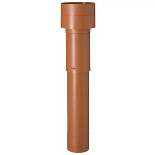 Ubbink Ventub ventilatiepijp 110 mm, l= 780 mm, natuurrood