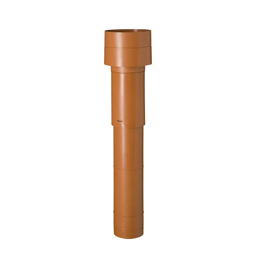 Ubbink Ventub ventilatiepijp 131 mm, l= 1020 mm, terracotta