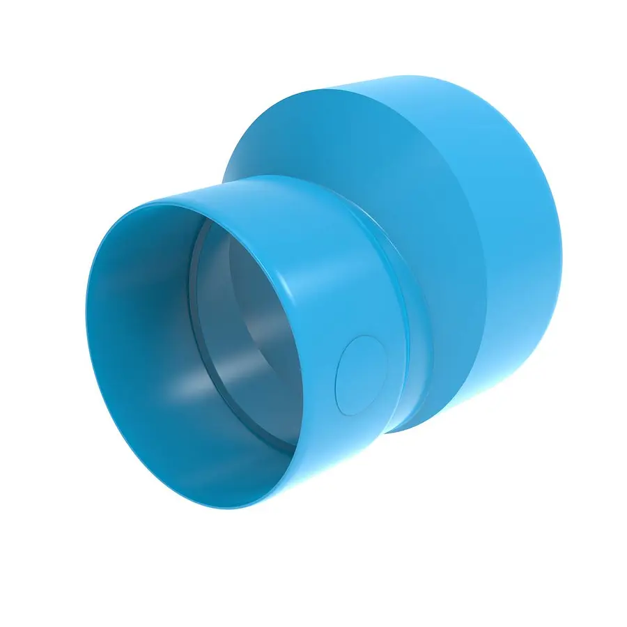 Wavin Ventiza verloop excentrisch 160 x 125 mm, spie x mof, pvc