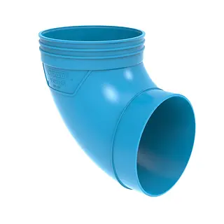 Wavin Ventiza bocht, rond, 90º, 160 mm, mof x spie, pvc