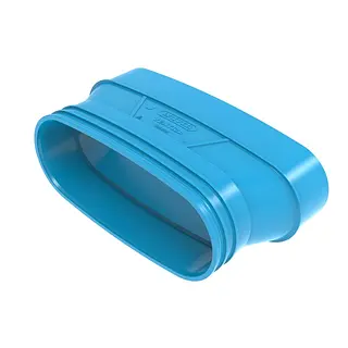 Wavin Ventiza verloop 235 x 195 mm, mof x spie, pvc