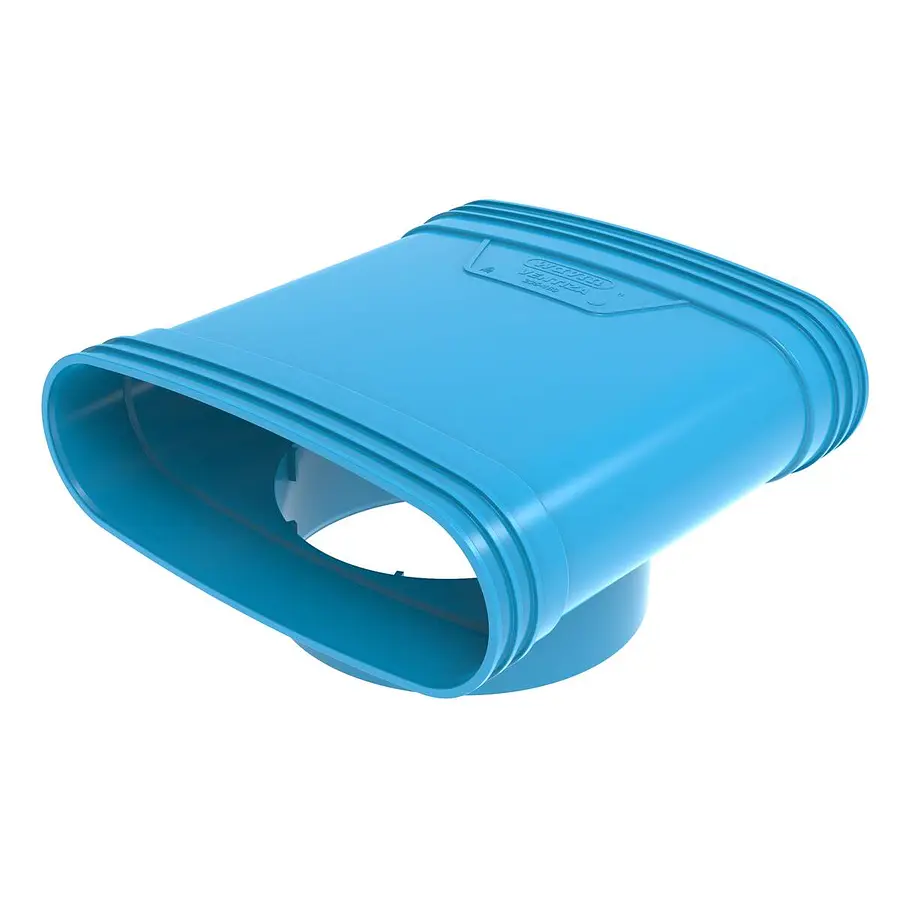 Wavin Ventiza T-stuk, 2x ovaal, 235 mm, 1x rond, 160 mm, 3x mof, pvc