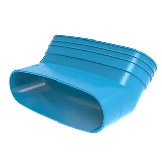 Wavin Ventiza staande bocht 45º, 235 mm, mof x spie, pvc