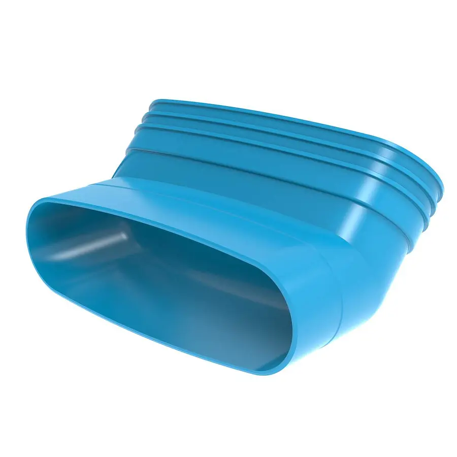 Wavin Ventiza staande bocht 45º, 235 mm, mof x spie, pvc