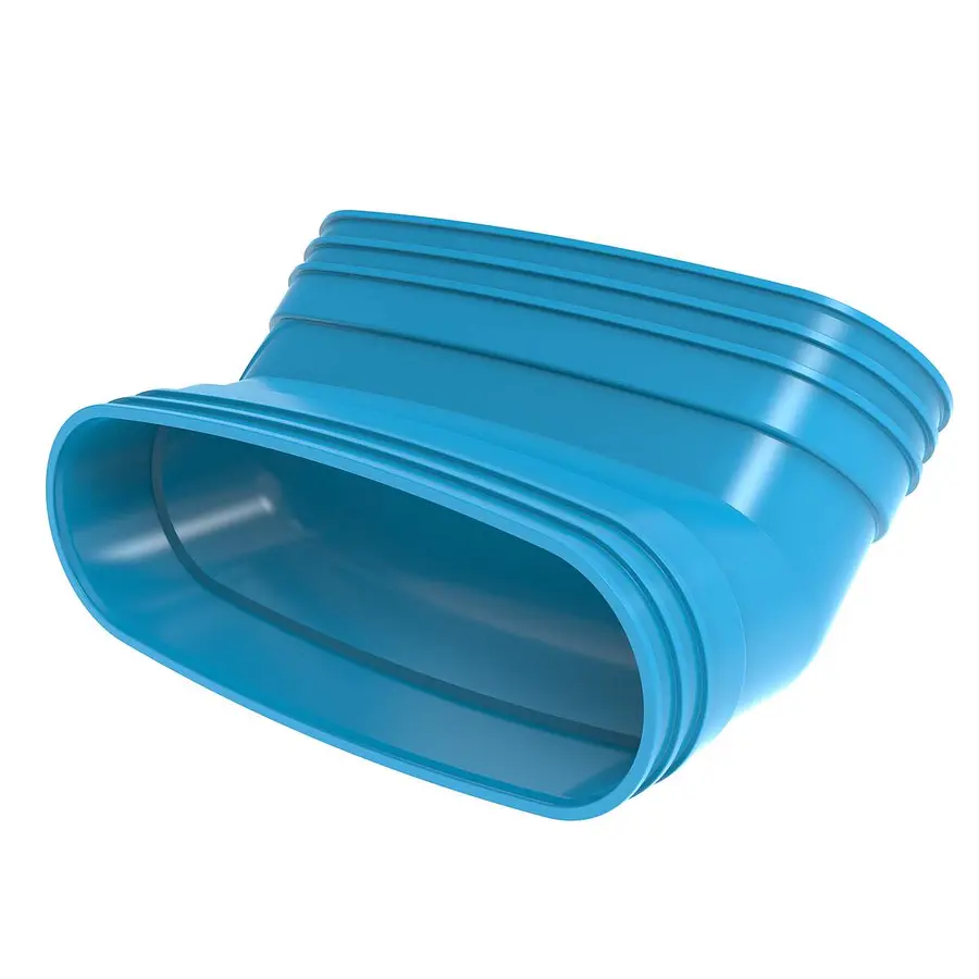 Wavin Ventiza staande bocht 45º, 235 mm, mof x mof, pvc