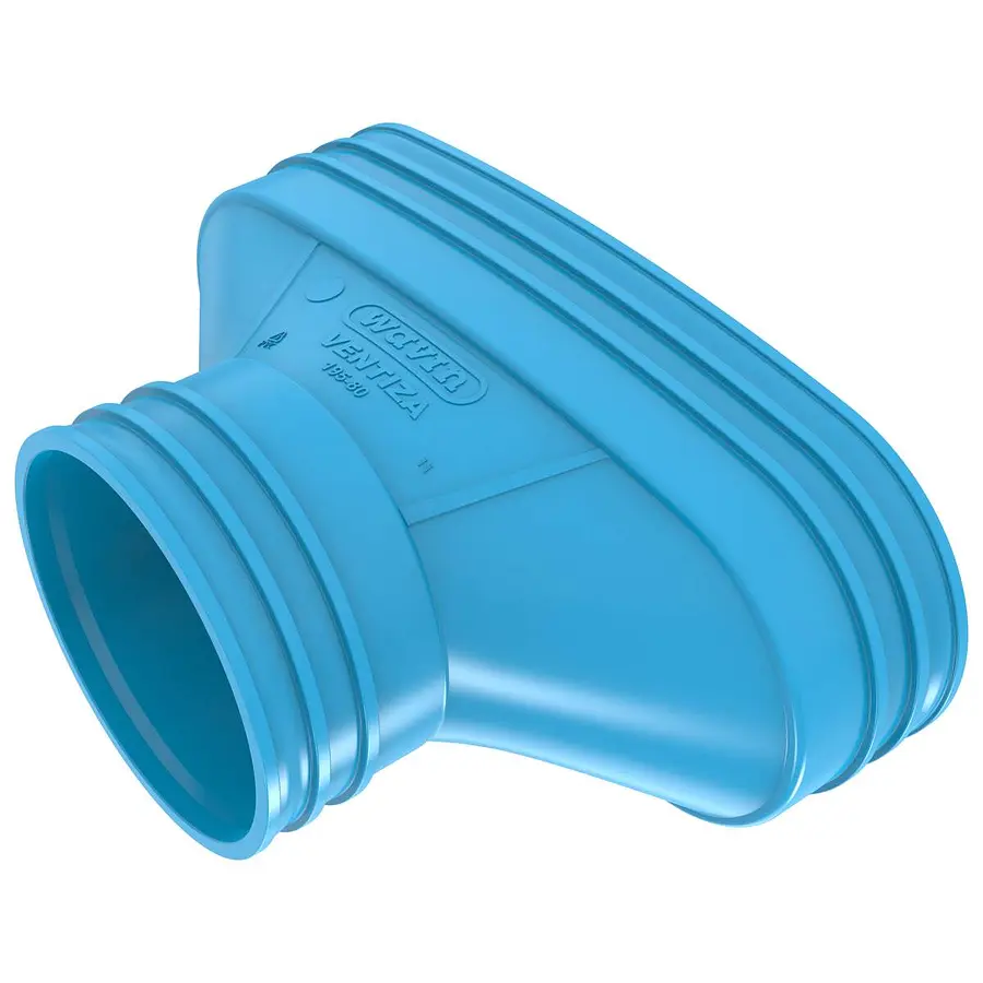 Wavin Ventiza verloop 195 x 80 mm, mof x mof, pvc