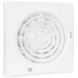 Nedco Silencio 125T badkamer/toiletventilator 125mm 185m³/h 17W met timer wit kunststof