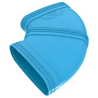 Wavin Ventiza bocht, ovaal, 90º, 235 mm, mof x mof, pvc