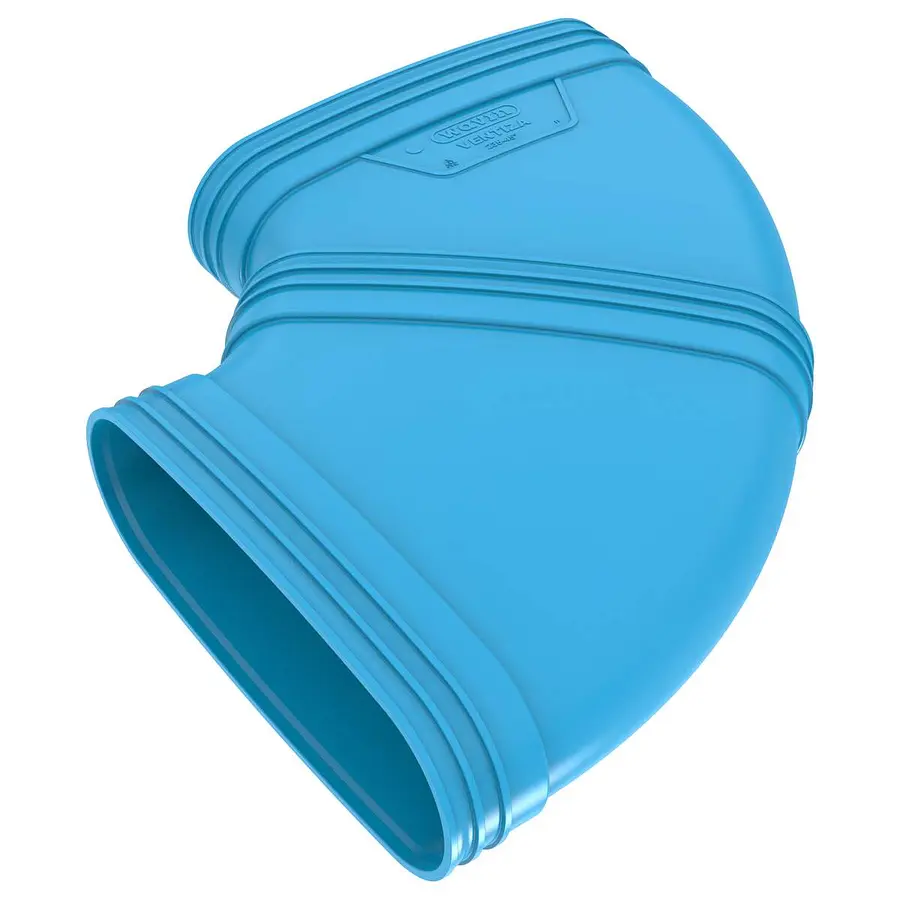 Wavin Ventiza bocht, ovaal, 90º, 235 mm, mof x mof, pvc