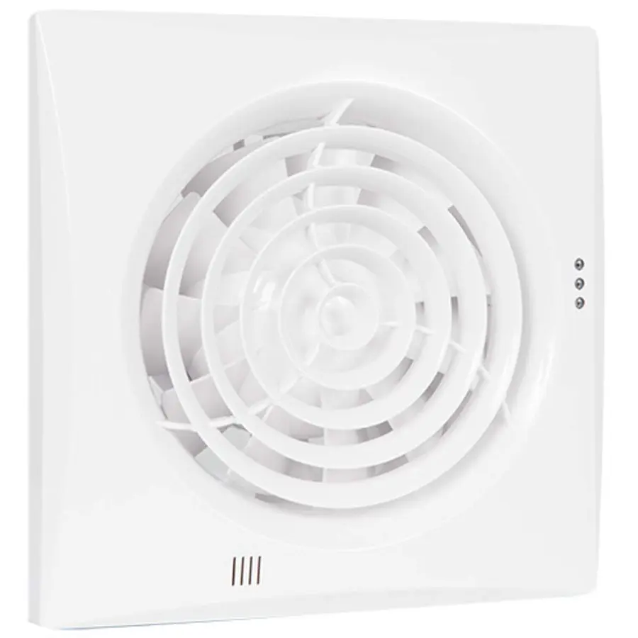 Nedco Silencio 125TH badkamer/toiletventilator 125mm 185m³/h 17W met timer en vochtsensor wit kunststof