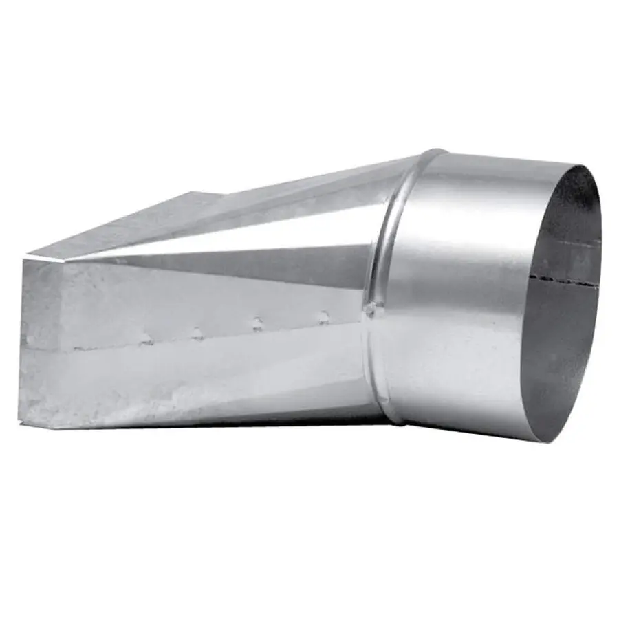 R-Vent spiro instort verloopstuk 70 x 170 mm naar 125 mm, sendzimir verzinkt