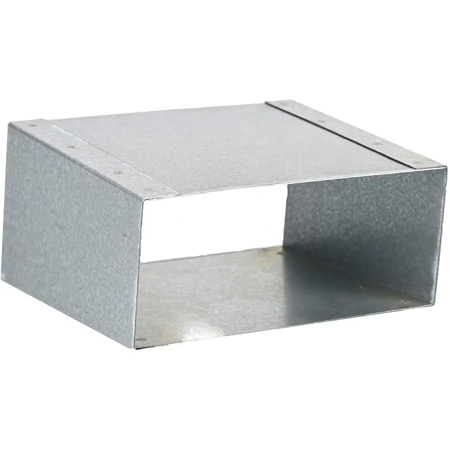 R-Vent spiro instort verloopstuk 80 x 200 mm naar 80 x 170 mm, sendzimir verzinkt