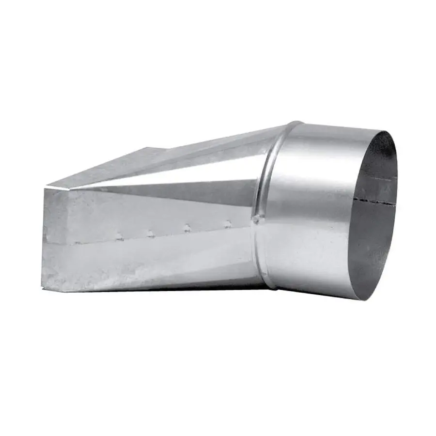 R-Vent spiro instort verloopstuk 80 x 170 mm naar 150 mm, sendzimir verzinkt