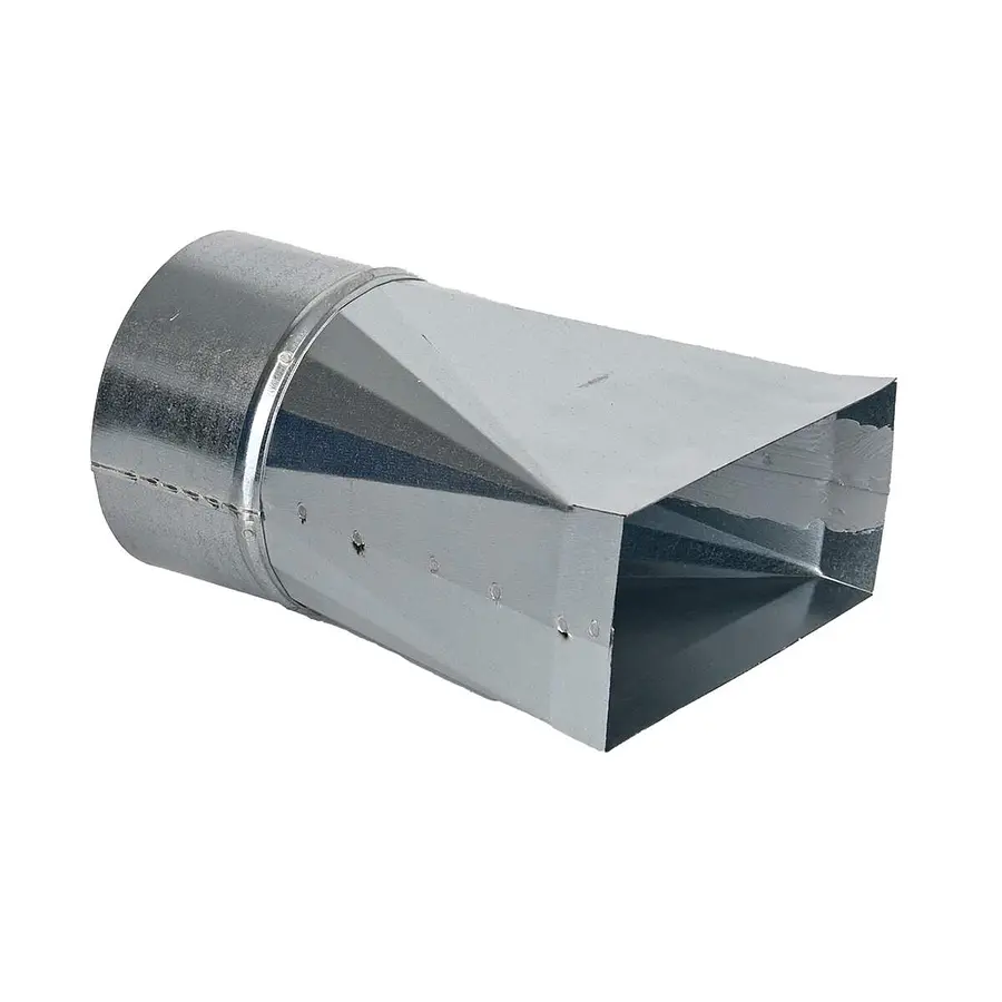 R-Vent spiro instort verloopstuk 80 x 170 mm naar 70 x 170 mm, sendzimir verzinkt