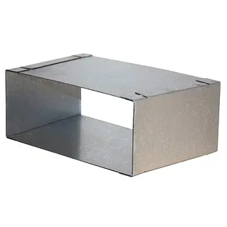 R-Vent spiro instort verloopstuk 80 x 220 mm naar 70 x 170 mm, sendzimir verzinkt