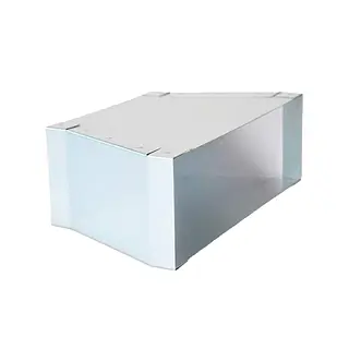 R-Vent spiro instort verloopstuk 80 x 250 mm naar 80 x 220 mm, sendzimir verzinkt
