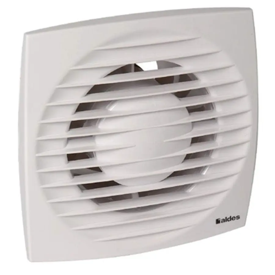 Aldes Design 100T muur- of plafondventilator Ø100 mm wit