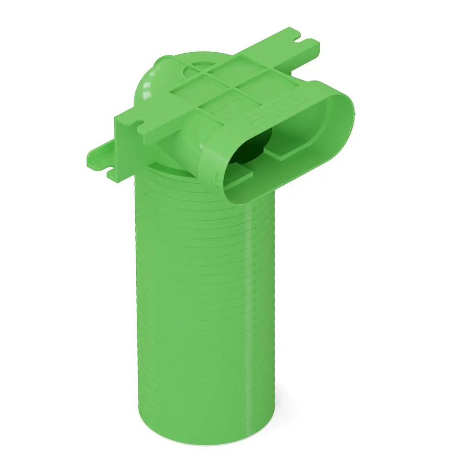 Duco DucoFlex aansluitstuk, haaks / lang, ovaal, 125 mm