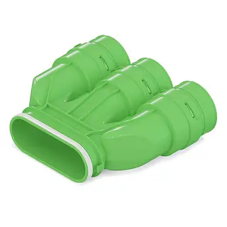 Duco DucoFlex aansluitstuk, ovaal, 75 mm