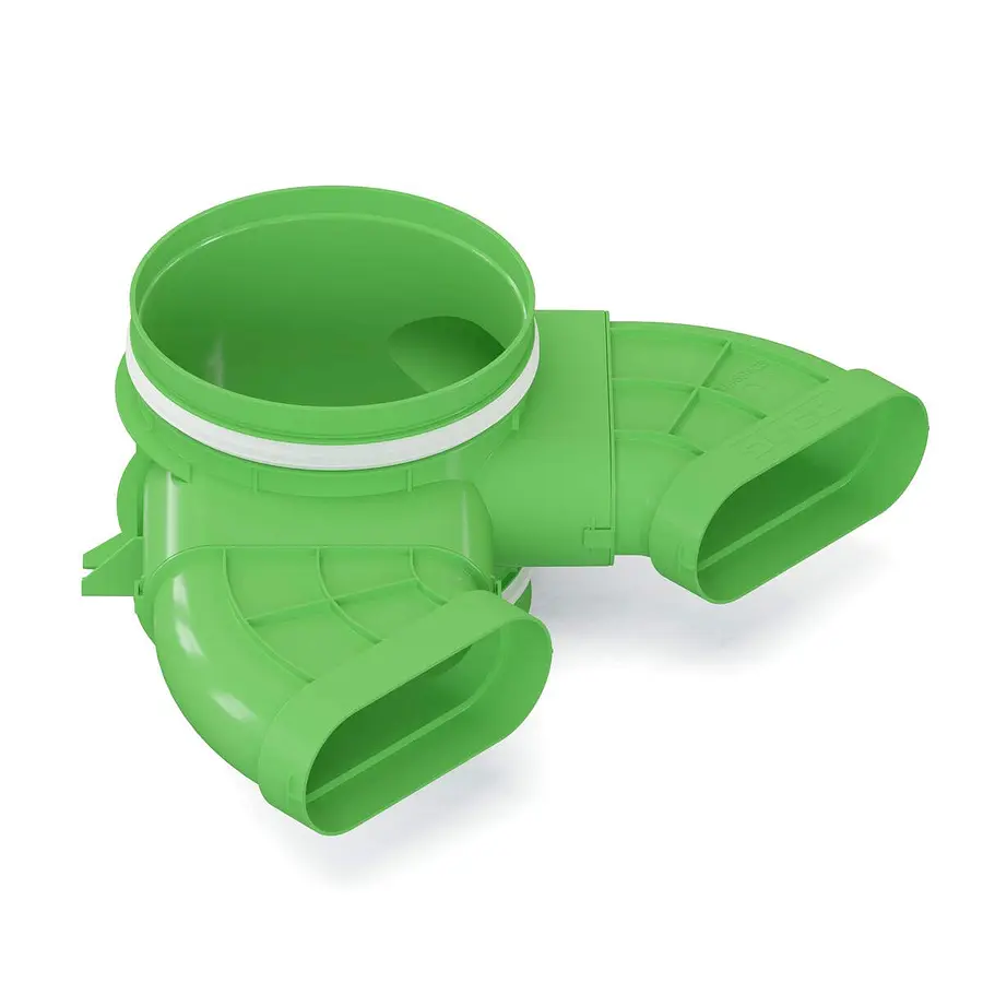 Duco DucoFlex aansluitstuk, ovaal, 200 mm, tbv stijgleiding