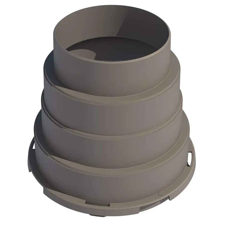 Ubbink Air Excellent ventieladapter, meervoudig, 180/160/150/125 mm, voor DB200/DB800 serie
