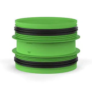 Duco DucoFlex aansluitstuk, 160 x 160 mm, 2x M, met rubber