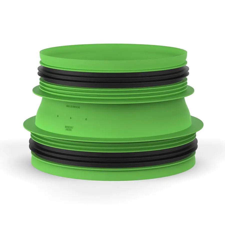 Duco DucoFlex aansluitstuk, 180 x 160 mm, 2x M, met rubber